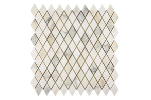 Calacatta Gold Marble Diamond Mosaic