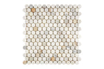 Calacatta Gold Marble Penny Round Mosaic