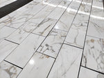 Honed Calacatta Gold Marble Tile – Elegant 18x36 Natural Stone for Floors & Walls