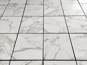 Luxury Calacatta Gold Polished Marble Tile – 24x24 Square Cut for Bathrooms & Kitchens