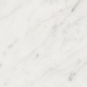 Carrara White Gioia honed 4 x 4 subway tile for stylish shower enclosures and decorative accents.