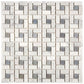 Carrara White Gioia Marble Pinwheel Mosaic Tile