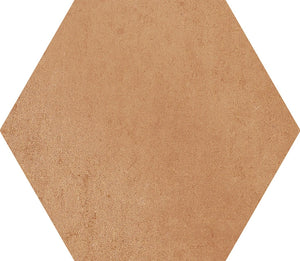 Menorca Hex Cotto Porcelain Tile, 9x10, for rustic charm.