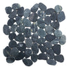 Coastal Pebbles Mosaic Tiles – Natural Elegance for Indoors and Outdoors - Java Onyx: