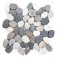 Medan Blend Mosaic Tile – 12”x12” Vibrant Pebble Mix for Dynamic Spaces.