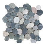 Sumatra Earth Mosaic Tile – 12”x12” Rich Earth-Tone Pebbles for Versatile Designs.