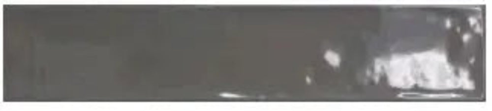 Colina Ceramic Tile: Glossy Finish in Ceniza Gris - Tile  