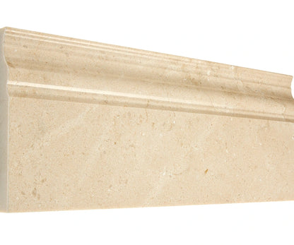 Crema Marfil Marble Baseboard with polished beige finish