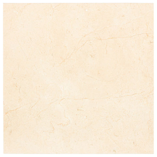 Crema Marfil marble 4×4 square tile in a polished or honed finish.
