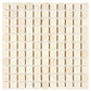 Crema Marfil honed 1 x 1 mosaic tile for modern shower walls and decorative accents.