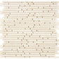 Crema Marfil Marble Bamboo Sticks Mosaic