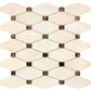 Crema Marfil Marble Elongated Hexagon Mosaic