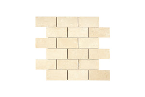 2x4 beige marble mosaic tile