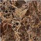 Emperador Dark polished 18 x 18 marble tile for elegant flooring and sophisticated wall designs.