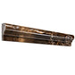 Emperador Dark polished single step chair rail marble molding for elegant kitchen backsplashes.