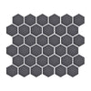 Foundry Mosaic Collection – Full-Body Hexagon & Penny-round Tiles - Obsidian Night