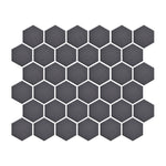 Silver Mist Hexagon Mosaic Tile in a modern matte finish.