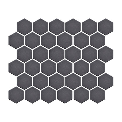 Silver Mist Hexagon Mosaic Tile in a modern matte finish.