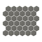 Iron Smoke Hexagon Mosaic Tile for contemporary floors and walls.