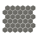 Iron Smoke Hexagon Mosaic Tile for contemporary floors and walls.