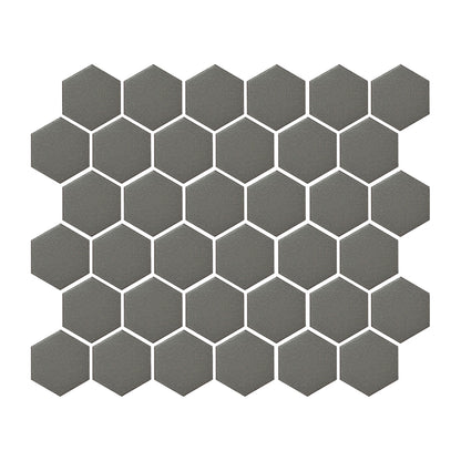 Iron Smoke Hexagon Mosaic Tile for contemporary floors and walls.