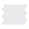 Foundry Mosaic Collection – Full-Body Hexagon & Penny-round Tiles - Arctic Frost