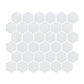 Arctic Frost Hexagon Mosaic Tile from the Foundry Mosaic Collection.