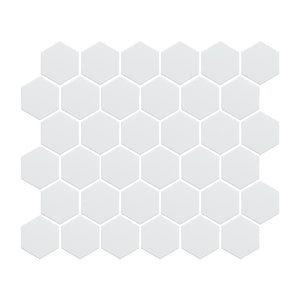 Arctic Frost Hexagon Mosaic Tile from the Foundry Mosaic Collection.