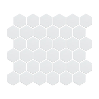 Arctic Frost Hexagon Mosaic Tile from the Foundry Mosaic Collection.