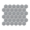 Foundry Mosaic Collection – Full-Body Hexagon & Penny-round Tiles - Silver Mist