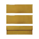 Fez Collection: Zellige-Inspired 2x6 Glossy Ceramic Wall Tiles - Amber - Ceramic Wall Tile  