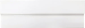 Fez Ivory Breeze glossy ceramic wall tile showing dimensional surface variation.