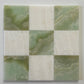 Vanilla Onyx Green Onyx Checkerboard Tiles Polished