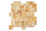 mini versailles pattern onyx mosaic tile