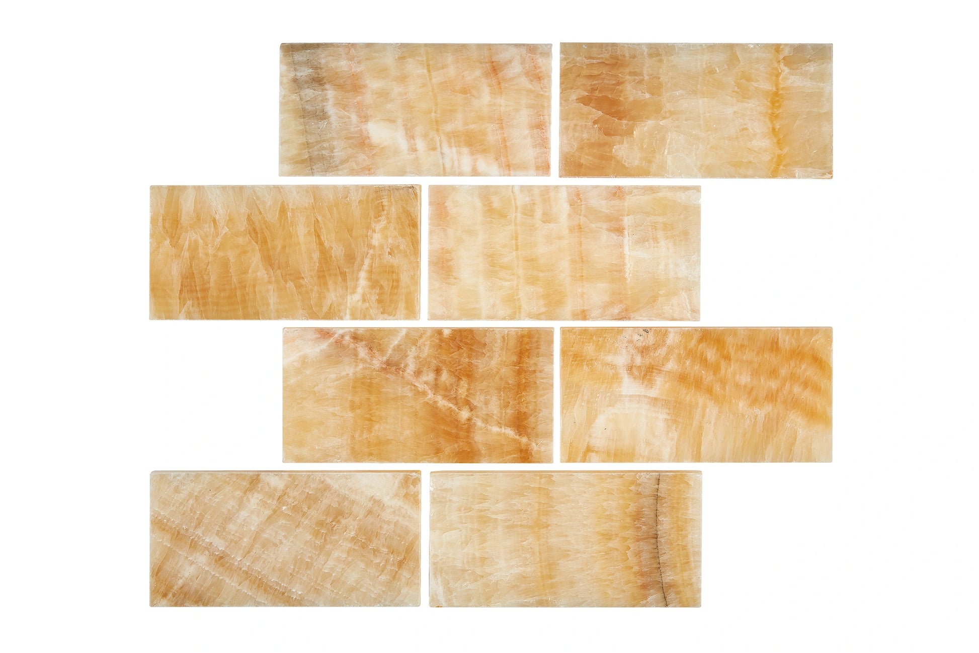 onyx subway tile gold color