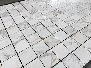 Calacatta Gold Marble Tile 12 x 12 Polished or Honed