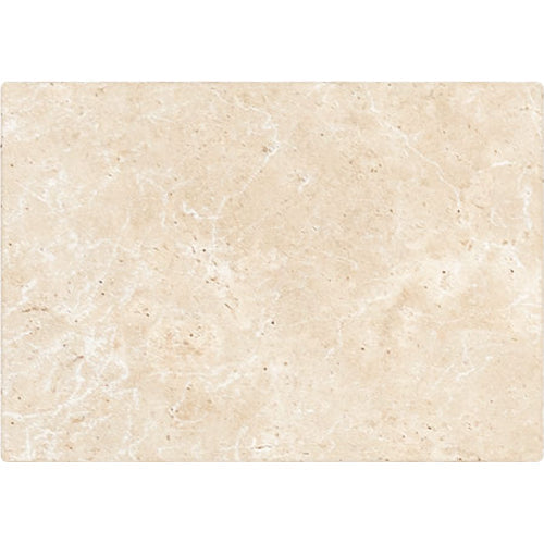 16×24 Antiqued Tile showing tumbled and antiqued warm ivory-beige Ivory Travertine.