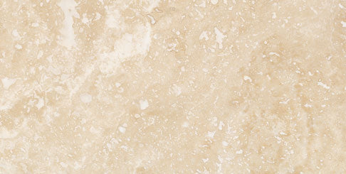 Ivory Travertine 12 x 24 tile honed finish for sleek floors and contemporary wall designs.