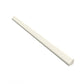 Ivory Satin 1/2x8 ceramic trim piece with a soft milk-white finish for timeless elegance.