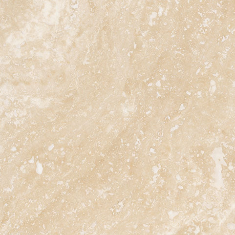 18×18 Field Tile showing honed warm ivory-beige Ivory Travertine.