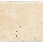 Ivory Travertine tumbled subway tile with beige tones for rustic shower walls and decorative accents.