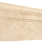 Ivory Travertine baseboard for seamless wall-to-floor transitions in elegant interiors.
