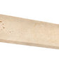 Ivory Travertine natural stone bullnose liner in warm beige tones for walls and backsplashes.