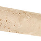 Ivory Travertine quarter round trim for smooth tile edge transitions in warm beige tones.