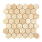 Ivory Travertine 2 In. Hexagon Mosaic - mosaic  