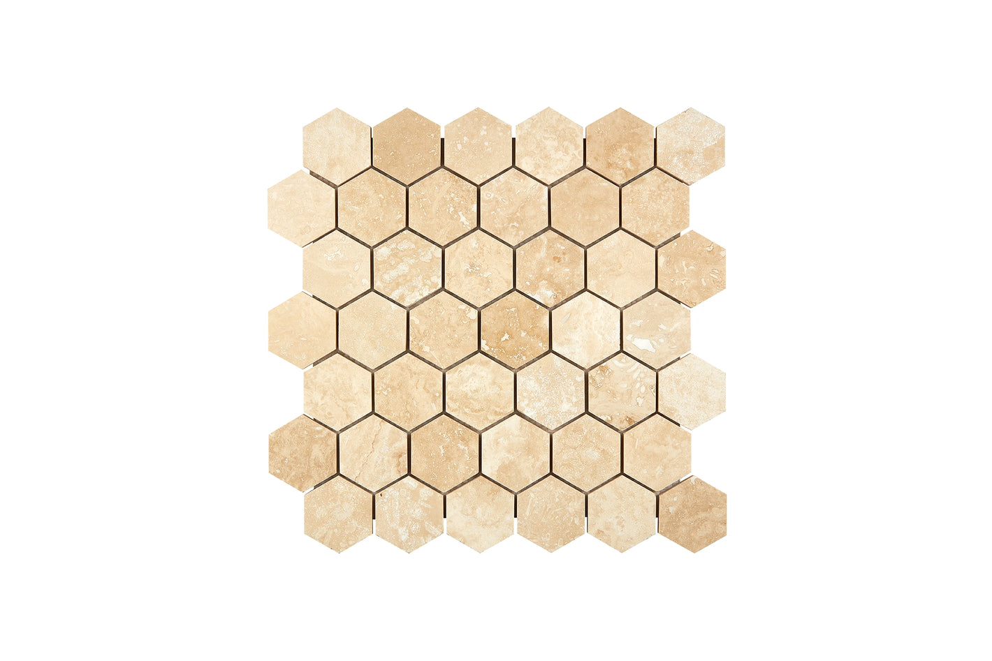 2 inch travertine hexagon mosaic