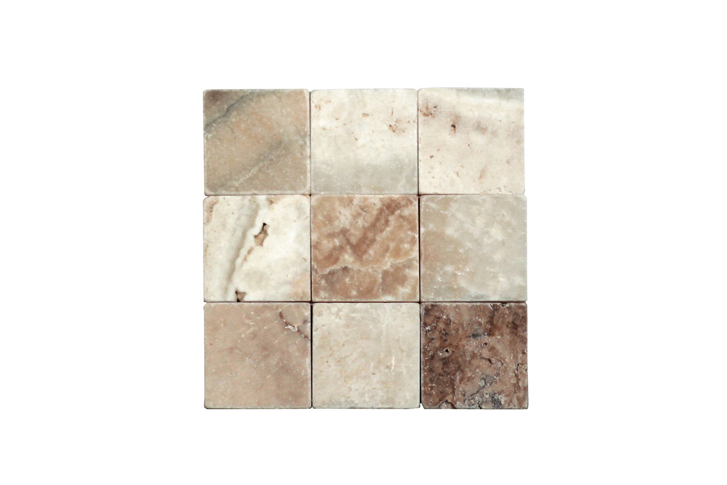 latravonya travertine onyx 4 x 4 subway tile tumbled polished honed commercial and residential interior and exterior shower backsplash countertop deck patio wall floor decorative