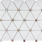 Radiant Southsea Mosaic Tile – 11”x13” Warm Pearl and Marble Design for Elegant Interiors.