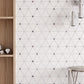 Featured wall with Ethereal Miki Mosaic Tile – 11”x13” Soft Pearl and Marble Blend for Serene Interiors.