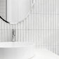 Add luxury to vanity areas or shower walls with either profile, choosing the tone that matches your vision.